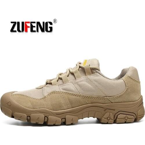 Outdoor Men Hiking Shoes Waterproof Breathable Tactical Combat Army Boots Desert Training Sport Sneakers Anti-Slip Trekking Shoe