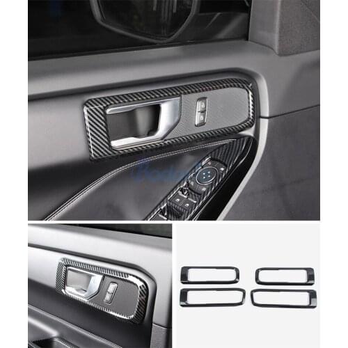 Interior Door Handle Bowl Insert Panel Strips Holder Moulding Trims Car Styling For Ford Explorer U625 2020 2021 Accessories