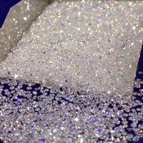 0.5cts/bag 100% natural diamond stone 0.01cts 1.30mm GH VVS loose diamond price per carat for ring making