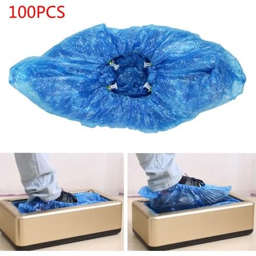 Disposable 100pcs Automatic Shoe Cover Machine Plastic Shoe Cover T Buckle Shoe Cover Household Indoor Machine Shoe Cover
