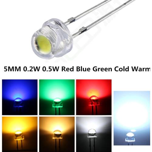 New 1000pcs/lot Straw Hat LED dip 5mm Ultra Bright Pure White LED Diode Round Water Clear 5mm Light Emitting Diode1400-1600MCD