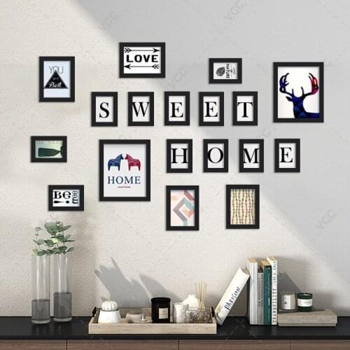 18Pcs Wood Picture Frames For Wall Hanging, Photo Frame Wall Decoration Frames Classic Wooden Frame For Pictures Photo Decor