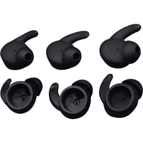3 Pairs Earbuds Cover In-Ear Tips Soft Silicone Skin Earpiece Ear Hook Buds Replacement for Huawei Honor AM61 Sports Bluetooth H