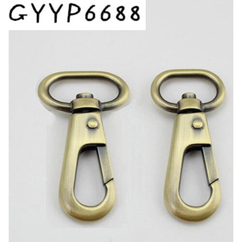 50pcs 4 colors 20mm 25mm High quality trigger snap hook bronze metal trigger snap hook swivel clasp hooks Hardware Accessories