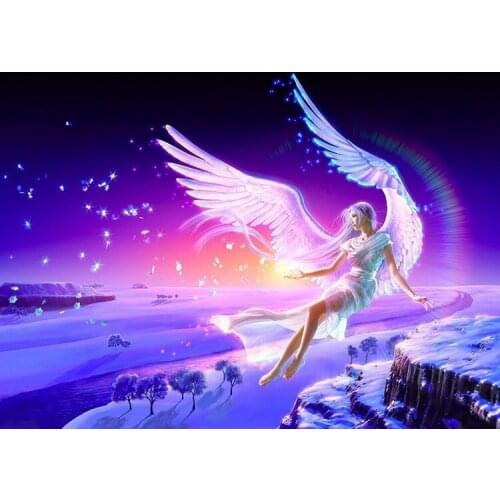 500 pieces The wooden puzzle Snow angel jigsaw puzzle white card adult childrens educational toys