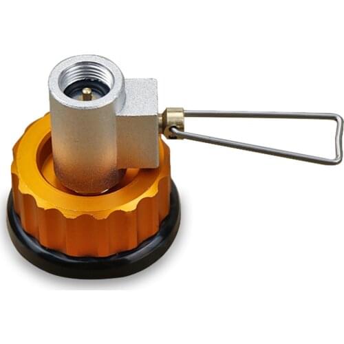 Flat Gas Tank Adapter Valve Canister Gas Adapter Convertor Shifter Camping Cylinder Refill Adapter Camping Stove Accessories