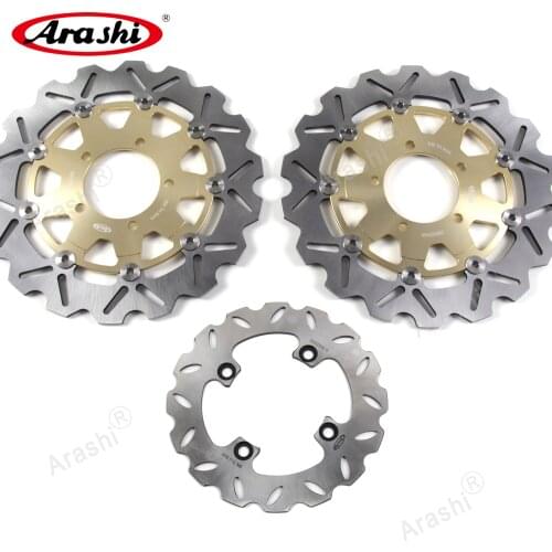 Arashi 1 Set For KAWASAKI ZX6RR NINJA 600 2005-2006 CNC Front Rear Brake Disc Rotors ZX6R NINJA 600 2007-2015
