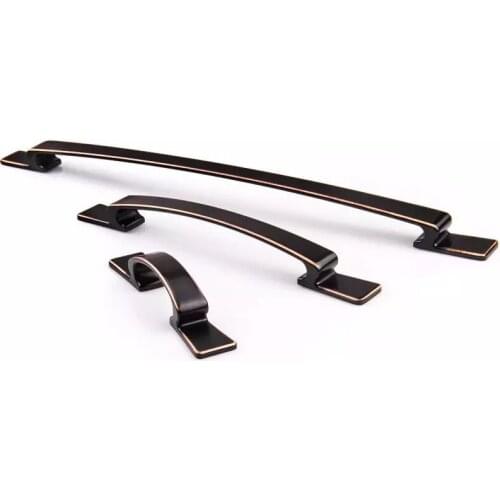 Bronze Kitchen Cabinet drawer Pulls 5"Antique Brass Zinc Alloy Dresser cupboard Knobs Vintage Furniture door Handles Pulls 96mm