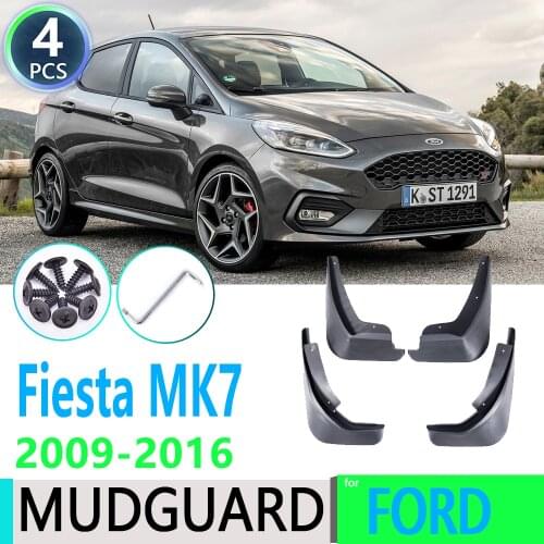 For Ford Fiesta 7 MK7 Hatchback 2009~2016 2010 2011 Front Rear Car Fender Mudguard Mud Flaps Guard Splash Flap Car Accessories