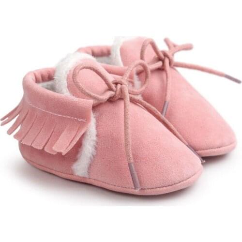 Baby Shoes Toddler Shoes PU Leather Winter Baby Moccasins Newborn Boys Girls Casual Sneakers For 0-18M