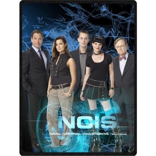 NCIS Coral Fleece Children Travel Blanket Custom Bed Sofa Car Winter Warm Throw Blankets Bed Sheet
