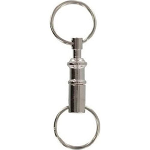 Double-head Detachable Key Ring EDC Outdoor Equipment Metal Quick Release Key Holder Carabiner Climbing Locking Hanging Padlock