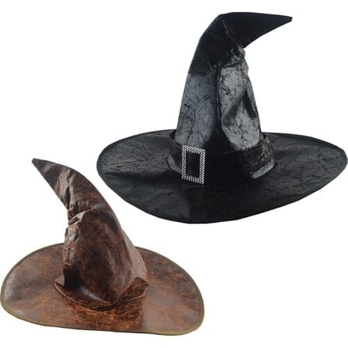 Halloween Wizard Witch Hat Masquerade Party Cap Fancy Dress Costume Cosplay Accessory Decor