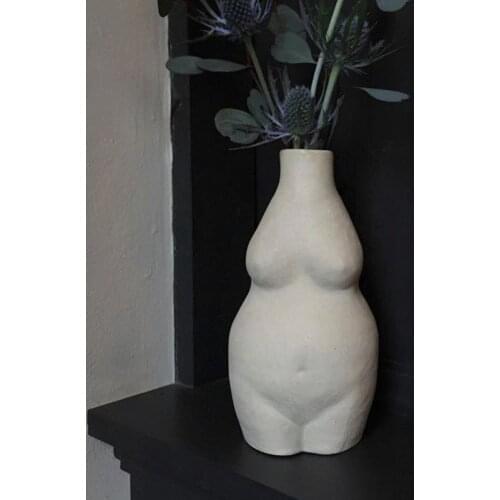 Ceramics Tabletop Vase Body Art Design Flower Vase Nordic Decoration Home Accessories Ornamental R3980