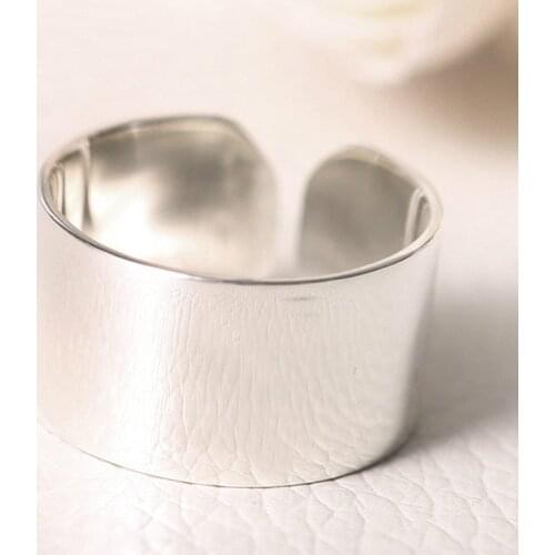 REETI 2018 New 925 Sterling Silver Open Rings For Women Personalized Girl Sterling-silver-jewelry Open circula Ring Best Gift