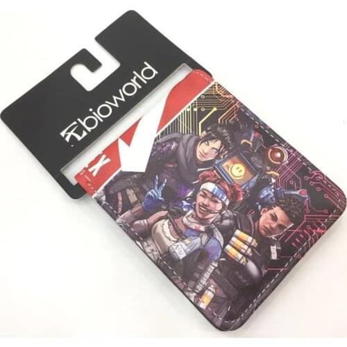 Game Apex legends Men Women Short Faux Leather Wallet ID/Credit Card Holder Coin Purse