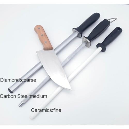 Fine coarse Sharpener grinding rod bar Sharpening rod With Handle Sharp Apex edge bar for Kitchen knife bru The blade is sharp