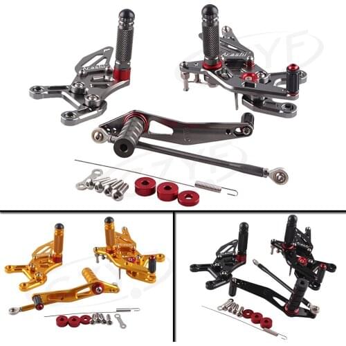 Motorcycle Adjustable Rearset Rear Set Footpegs Foot Rest Peg For Yamaha YZF R1 2009-2011 Pair Spare Parts