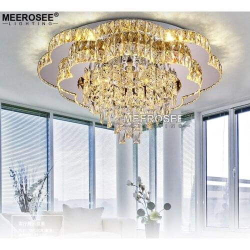 2017 New Modern Chandeliers Crystal Lamp Ceiling Fixtures AC110-240V lustre living Room Lights LED Lamps Flush Mounted