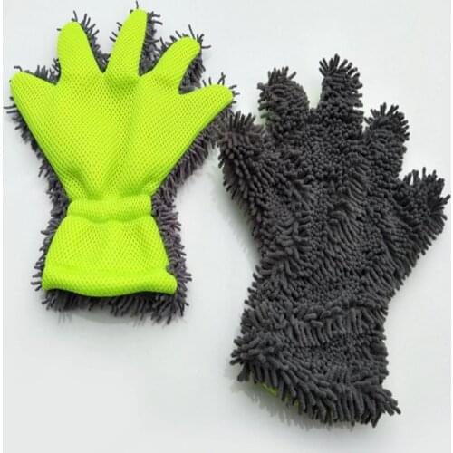 2 Pcs Ultra-Luxury Microfiber Car Wash Gloves Car Cleaning Tool Home use Multi-function Cleaning Brush Detailing