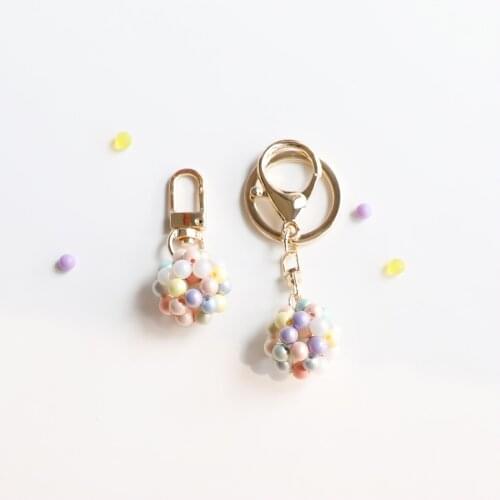 Personalized Gift Gift For Boyfriend Kawaii Keychain Llaveros Originales Car Accessories Bubble Color Ball Keychain Wholesale