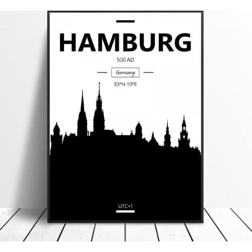 Hamburg Art Canvas Poster Home Decoration Painting No Frame