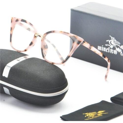 Transparent Round Glasses Frame Men Women Vintage TR90 Ultralight Cat Eyeglasses for Ladies Leopard Glasses Frames Unisex NX