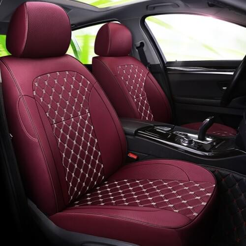 Custom Luxury Auto Car Seat Covers Universal 5Seats( Front+Rear) car-styling For Citroen ELYSEE C3-XR C4L C5 C6 car accessories