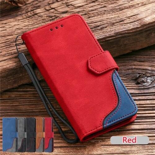 Luxury Contrast Color Leather Flip Case For Samsung Galaxy A32 4G A52 A22 A12 A82 A72 A42 5G Protection Phone Cases Wallet Cover