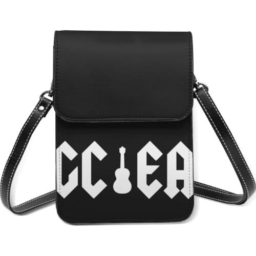 Heavy Metal Shoulder Bag Business Woman Mobile Phone Bag Fashion Vintage Leather Bags