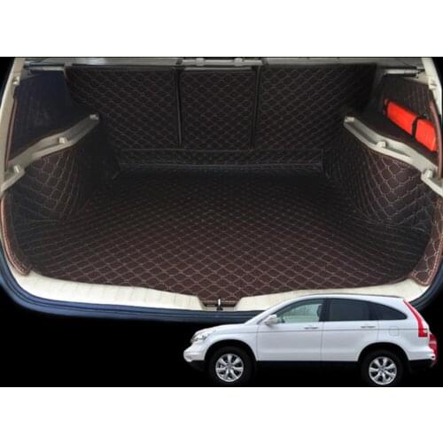 Fiber leather car trunk mat for honda CRV CR-V 2006 2007 2008 2009 2010 2011 2012 car accessories