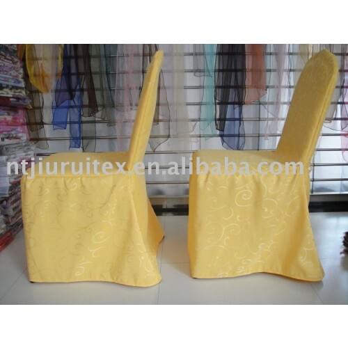 Top Quality Jacquard Damask Thick Customized Chair Cover for Hotel