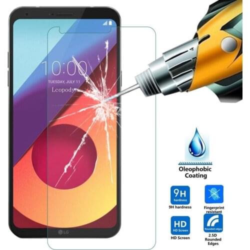 HOPCHAM For Lg Q6 Q6Plus Tempered Glass Tempered Glass 2.5D 9h Safety Protective Film on Q 6 Plus M700A M700 Q6a Alpha