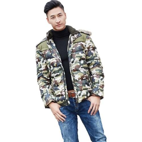 2019 Winter New Mens Camouflage Large Size Cotton Jacket Extra Large Short Stand Collar Jacket More Sizes S-9XL 10XL