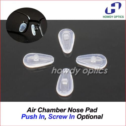 100pieces= 50pairs Free Shipping High Quality Glasses Eyeglasses Silicone Air nose pads Super Light Soft