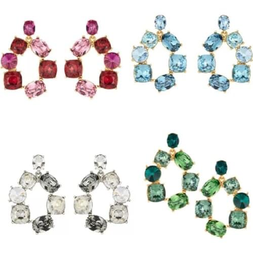 2019 Amybaby Designer High Quality Womens Luxury Vintage glass Stone Womens Necklace Earring Jewelry For Party