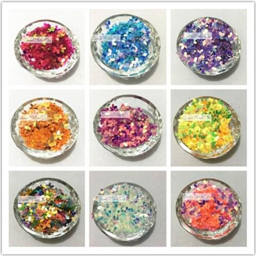 3000pcs/lot(50G) 10mm Brilliant Colors Sunken Flower Deauration Color Loose Sequins Craft for Garments Scrapbook DIY CF10