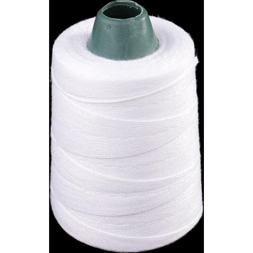 600 Yards 10S/3 White Strong Polyester Sewing Machine Thread for Overlocking Quilting
