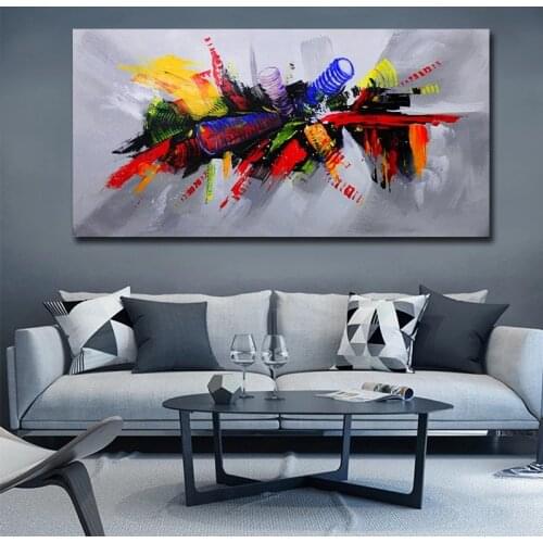 Abstract Oil Paintings on Canvas Wall Art Posters and Prints Modern Wall Cuadros Pictures for Living Room Decor No Frame