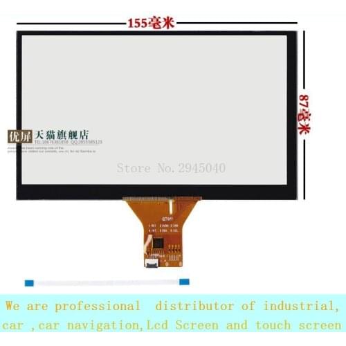 Free shipping 6.2 inch 155*87mm touch screen Capacitive touch screen On-board hand-written screen Android capacitance screen dev
