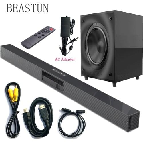 Cinema Speakers Sound Bar Subwoofer Wireless Bluetooth Speaker 3D Stereo Surround Soundbar Home TV Theater Sub Woofer Remote