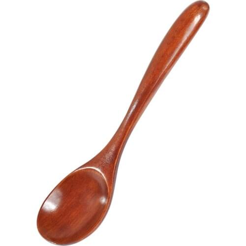 Wooden Spoon Bamboo Kitchen Cooking Utensil Tool Soup Teaspoon Catering For Kicthen Wooden Spoon Tableware Kitchen Utensi #W5