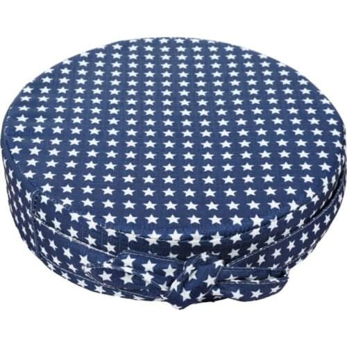 Child Adjustable Bandage Cute Print Round Shape Seat Cushion with Non-slip Bottom