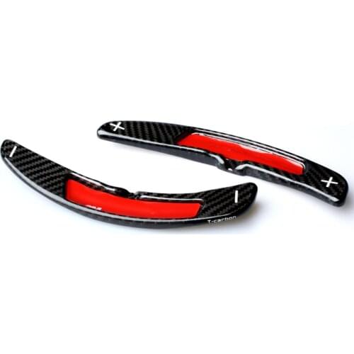 For Porsche Panamera Cayenne Boxster Macan 711 918 911 Carbon Fiber Car Steering Wheel Extend Paddle Shifters Cover Car Stickers