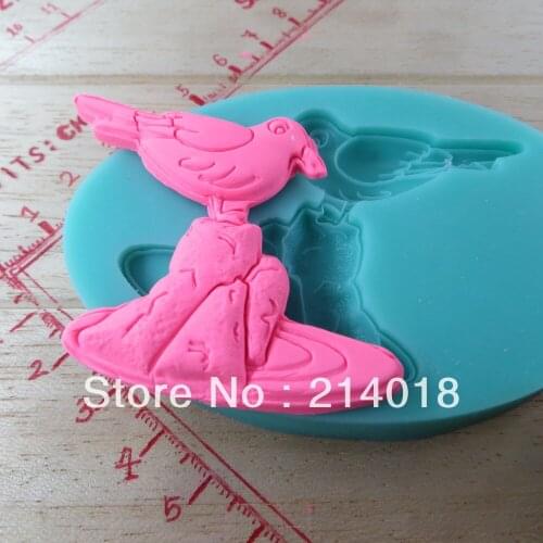 Hot sale silicone mold bird fondant cake decorating tools molde de silicone cake mold fondant Cake decoration mold (si215)