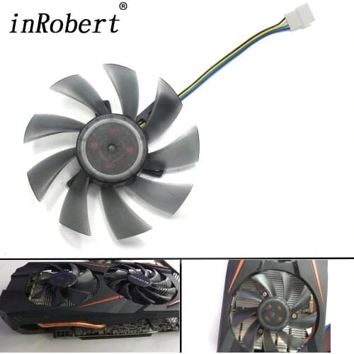 DIY 85MM T129215SU 4Pin Cooler Fan For Gigabyte GeForce GTX 1050 Ti 1070 RX 480 470 570 580 GTX 1060 G1 P106 Graphics Card Fans