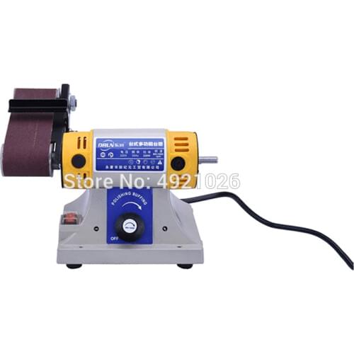 Best price 220V Multi-function electric Belt Sander Woodworking metal jade polishing Grinding machine