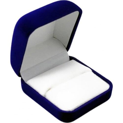 Fashion Velvet Engagement Jewelry Ring Box Earring Pendant Display Holder Case