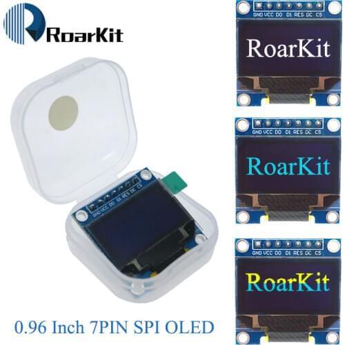 0.96 inch OLED White Blue Display Module Yellow Blue color 128X64 OLED I2C IIC SPI 7pin Driver Chip SSD1306 for arduino Diy Kit