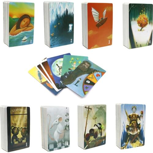 D-i-x-i-t cards game tell story, 84 playing cards, education board game for kids imagination family party table game gifts